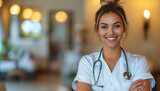 Fototapeta  - portrait of a smiling doctor