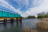 Fototapeta Paryż - The old narrow-gauge railway bridge in Rybina