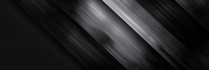 Poster - abstract black and silver are light gray with white the gradient is the surface with templates metal texture soft lines tech diagonal background black dark sleek clean modern.