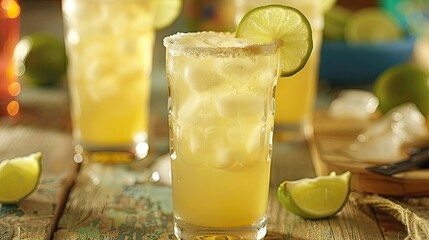 Poster - Enjoy a refreshing Mexican chelada made with light beer and a splash of zesty lime juice