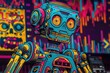 A robot stockbroker flawlessly executes trades, its algorithms calculating profits with precision