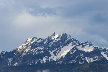 Poster - View of Mount Pilatus in Switzerland