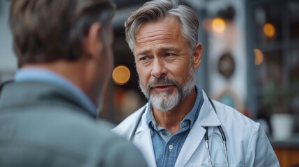 Poster - Scientists in White Lab Coats Conversing
