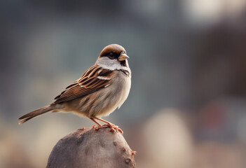 Wall Mural - Sparrows birds