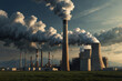 Carbon emissions from modern factories.Pricing system.Taxes on emissions.
