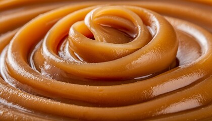 Wall Mural - Macro of dulce de leche texture. Dessert.
