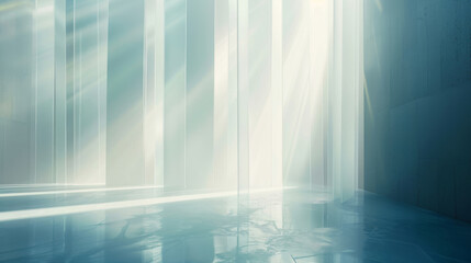 Poster - Serene sunlight in modern interior