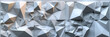 White 3D Wall Background with Tiles. Polished,
Abstract background of silvery triangles
