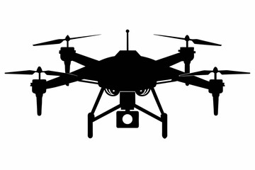 Wall Mural - drone silhouette vector illustration