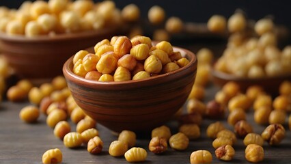 Wall Mural - Satisfying Snack: Crispy and Flavorful Corn Nuts