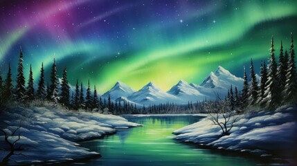 The aurora borealis, also known as the northern lights, is a natural phenomenon that creates a beautiful light display that can be seen in various col