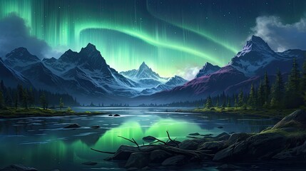 The aurora borealis, also known as the northern lights, is a natural phenomenon that creates a beautiful light display that can be seen in various col