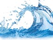 © Ирина Малышкина - blue wave is splashing water droplets in the air against a white background