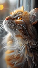Poster - Generative AI : The beautiful yellow cats 