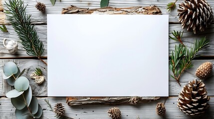 Aufkleber - Generative AI : Blank white A4 paper decoration