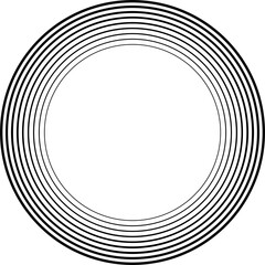 Circle line gradient. Geometric design element