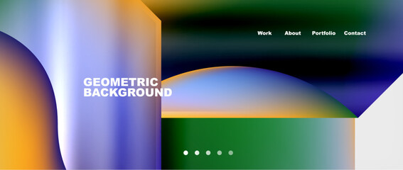Aufkleber - it is a geometric background with a gradient of colors . High quality