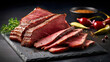 Roasted beef, pastrami, Roasted Beef Rib Eye Steak Slices