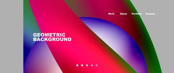 Aufkleber - A geometric background featuring a gradient of red, green, and blue colors. This visually stimulating design is perfect for gadget communication device interfaces