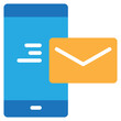 sending envelope message online contact flat style