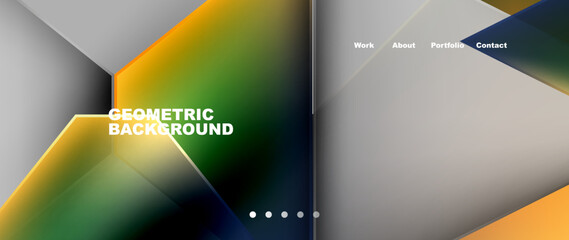 Aufkleber - This geometric background features numerous triangles in electric blue color. It resembles a digital display device or multimedia gadget with a modern design