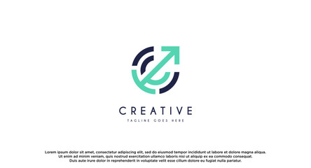 Expand logo design vector illustration.