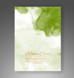© REZI - Cover template with watercolor background. Design for your cover, date, postcard, banner, logo.