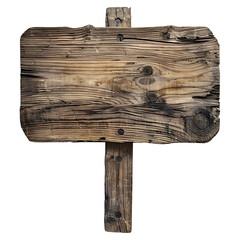 Wall Mural - Wooden board. Information board with vintage wood texture.