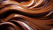 Close-up of chocolate caramel syrup.