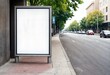 © ROKA Creative - Sidewalk Billboard White Isolated Ad Space