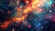 In this defocused vision of the cosmos distant galaxies and nebulas meld together in a blur of vibrant colors inspiring the boundless creativity and innovative thinking of a brainstorming .