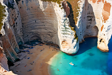 Wall Mural - the cave and sea