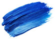 Blue color oil paint stroke PNG file