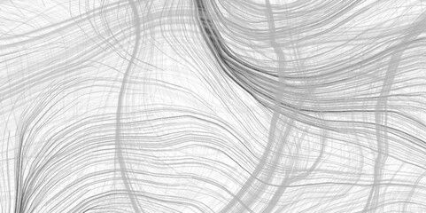 Fototapete - Wave Lines an Abstract Stripe Background, Vector. strokes on shiny hair. abstract background with hand lines and grey art natural pattern wooden .Minimal monochrome stripe texture background. 