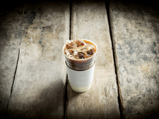 Canvas Print - Iced Americano in a take-out container