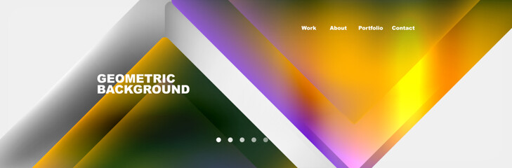 Aufkleber - A geometric background featuring various triangles in tints and shades of electric blue and magenta, creating a captivating pattern on a display device