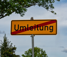 Canvas Print - Umleitung