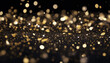 bokeh black confetti golden Luxury backgrounds clouded ai dust gold background wallpaper backlit color image fantasy horizontal innovation illustration cyberspace shin