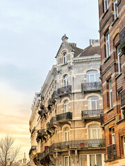 Wall Mural - Historical residential house in central Brussels, Belgium