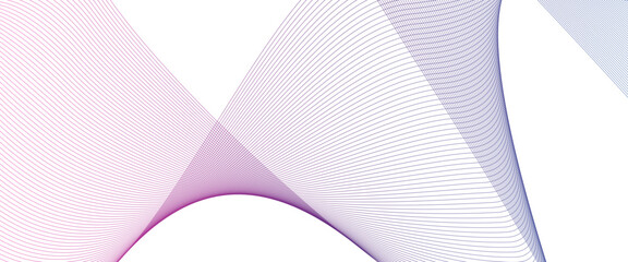Poster - Vector abstract element colorful wave for design with wave lines on color Transparent background.