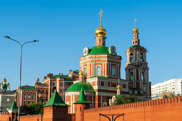 Yoshkar-Ola, Russia. Cathedral of the Resurrection of Christ. Voskresenskaya embankment