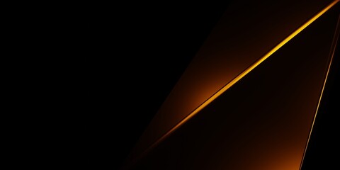 Wall Mural - 3d rendering orange black abstract geometric background. scene for advertising, cosmetic, technology