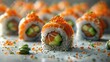Japanese food - Sushi and Sashimi. Generative Ai.