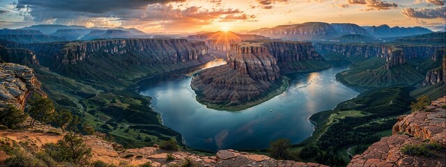 Wall Mural - view of the grand canyon Panorama 5k