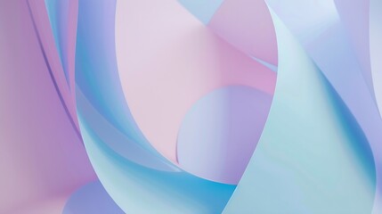 Poster - Abstract colored paper texture background Minimal geometric shapes and lines in light blue pastel pink purple colors : Generative AI