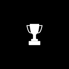 Sticker - Trophy icon isolated on dark background