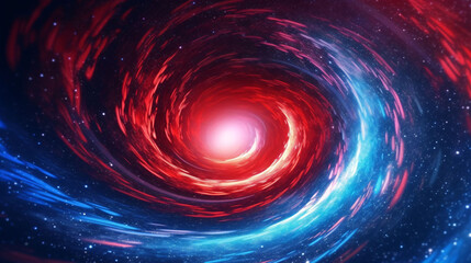 Wall Mural - Digital galaxy colorful black hole scene abstract graphic poster web page PPT background