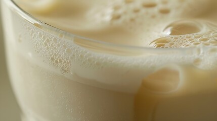 Aufkleber - Close up shot of milk coffee drink : Generative AI