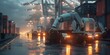 A colossal industrial robot commands the factory floor, epitomizing the peak of mechanization and automation technology.