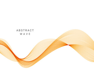 Wall Mural - abstract stylish wave design background isolated on white